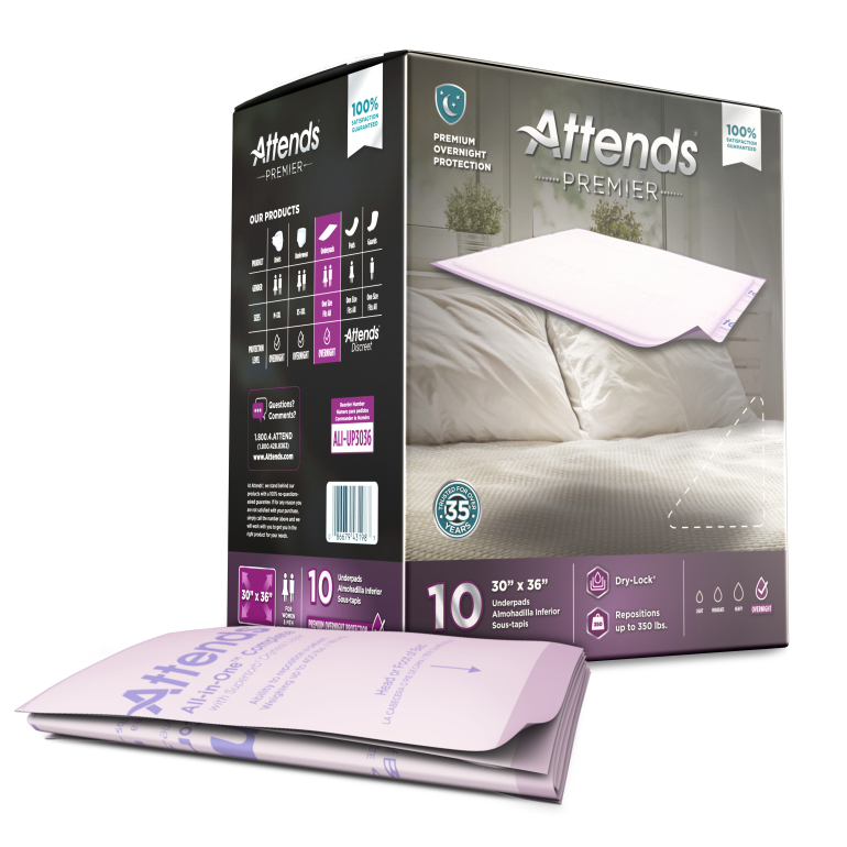 Attends disposable underpads