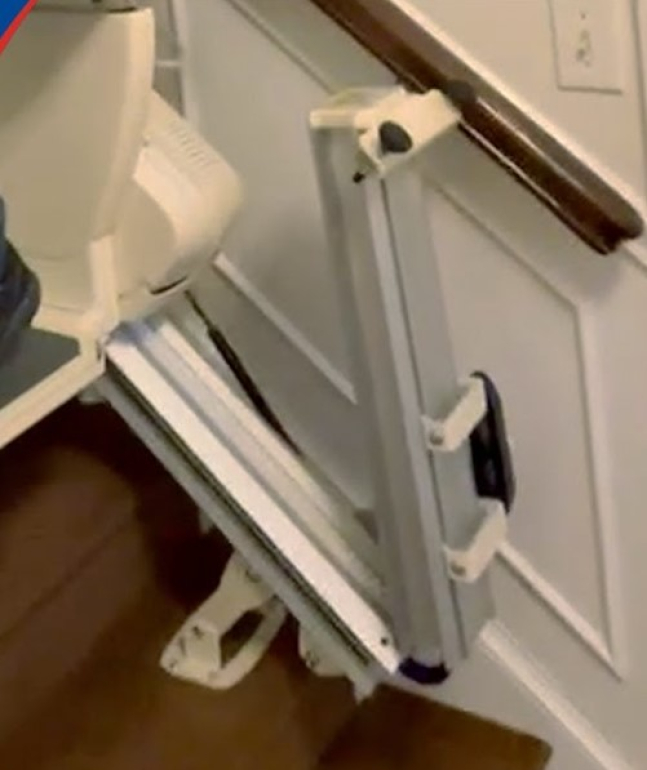 Rave 2 Stairlift with folding rail