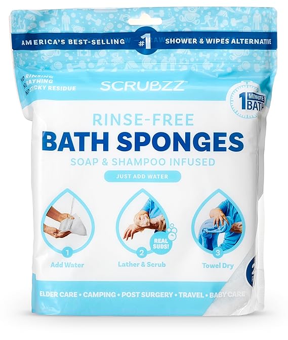 Scrubzz Rinse Free Bath Sponge Scrubzz Rinse Free Bath Sponge