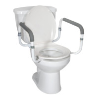 Toilet safety rail toilet safety rail