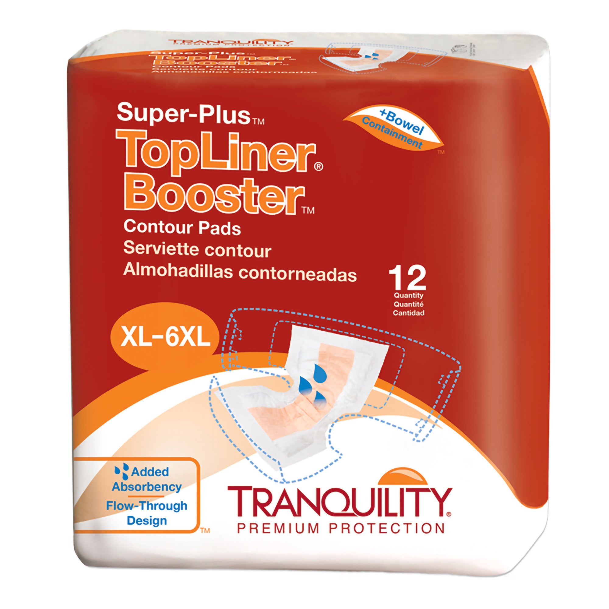 Tranquility Super Plus Top Liner Booster Contour Pads Tranquility Super Plus Top Liner Booster Contour Pads